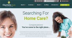 Desktop Screenshot of clarriotshomecare.co.uk